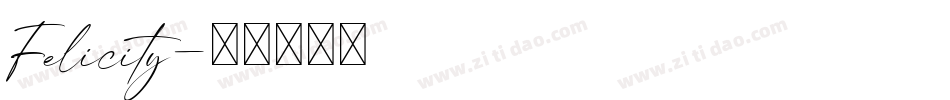 Felicity字体转换