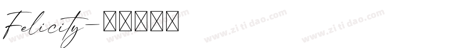 Felicity字体转换
