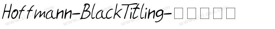 Hoffmann-BlackTitling字体转换