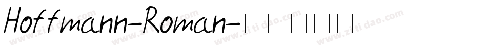 Hoffmann-Roman字体转换