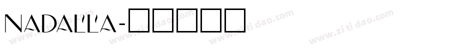 NADALLA字体转换
