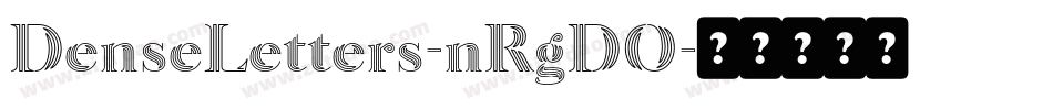 DenseLetters-nRgDO字体转换