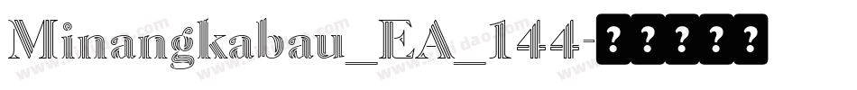 Minangkabau_EA_144字体转换