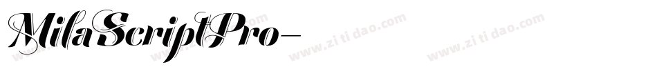 MilaScriptPro字体转换