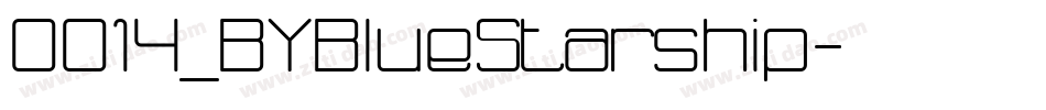 0014_BYBlueStarship字体转换