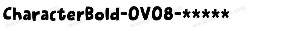CharacterBold-OVO8字体转换