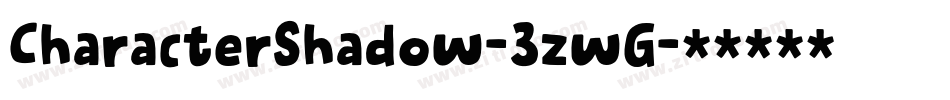 CharacterShadow-3zwG字体转换