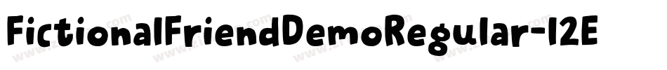 FictionalFriendDemoRegular-l2Ed字体转换