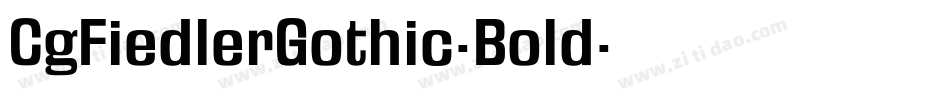 CgFiedlerGothic-Bold字体转换