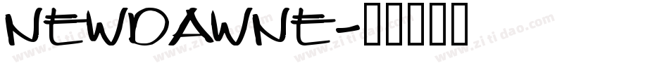 NewDawne字体转换