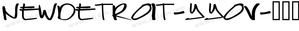 NewDetroit-yYoV字体转换