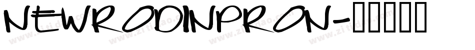 NewRodinPRON字体转换