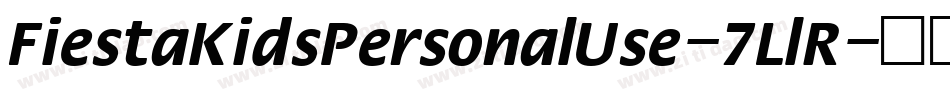 FiestaKidsPersonalUse-7LlR字体转换