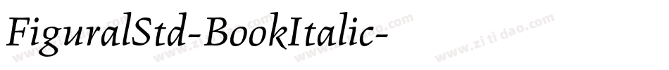 FiguralStd-BookItalic字体转换