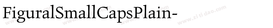 FiguralSmallCapsPlain字体转换