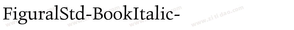FiguralStd-BookItalic字体转换