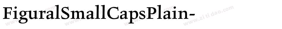 FiguralSmallCapsPlain字体转换