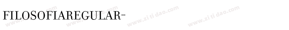 FilosofiaRegular字体转换