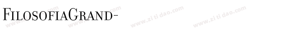 FilosofiaGrand字体转换