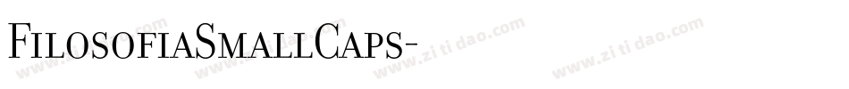 FilosofiaSmallCaps字体转换
