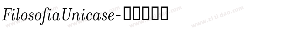 FilosofiaUnicase字体转换