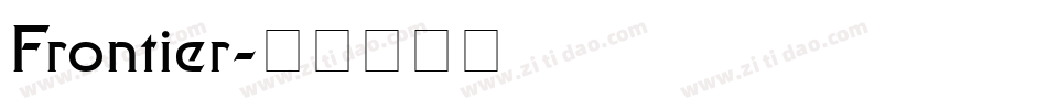 Frontier字体转换