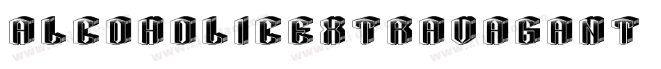 AlcoholicExtravagant字体转换 AlcoholicExtravagant字体转换