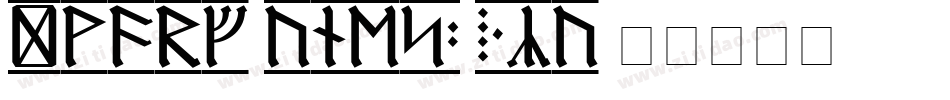 DwarfRunes2-51zv字体转换