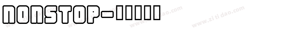 NONSTOP字体转换