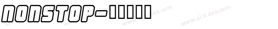 NONSTOP字体转换
