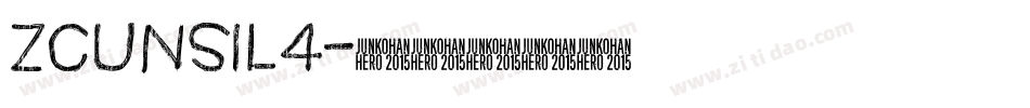 ZCunsil4字体转换