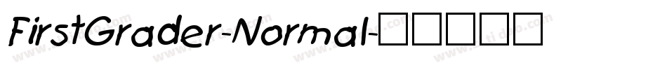FirstGrader-Normal字体转换