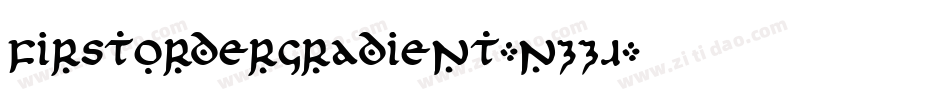 FirstOrderGradient-nzZJ字体转换