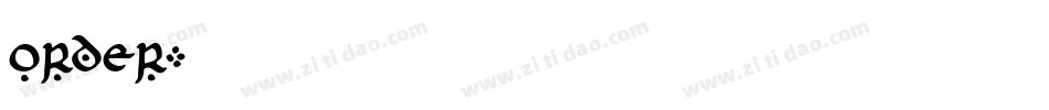 Order字体转换