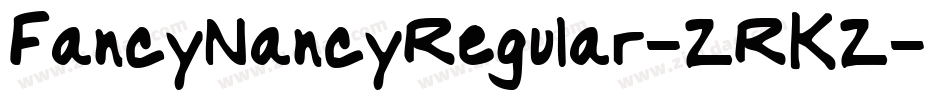 FancyNancyRegular-ZRKZ字体转换
