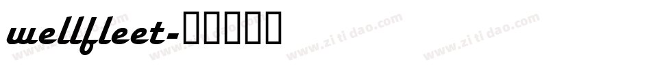 wellfleet字体转换