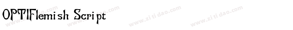 OPTIFlemish-Script字体转换