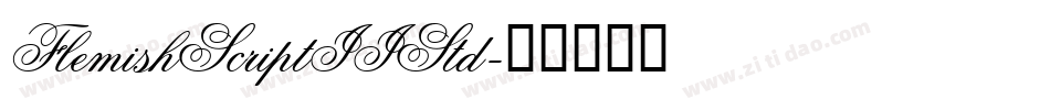 FlemishScriptIIStd字体转换