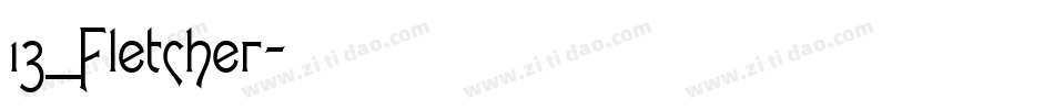 13_Fletcher字体转换