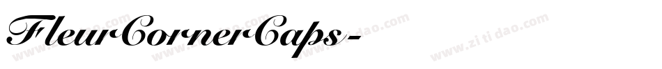 FleurCornerCaps字体转换