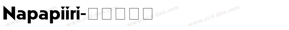 Napapiiri字体转换