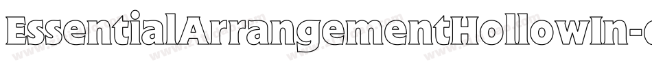 EssentialArrangementHollowIn-qwY1字体转换 EssentialArrangementHollowIn-qwY1字体转换