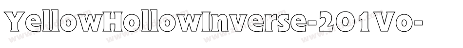 YellowHollowInverse-2O1Vo字体转换