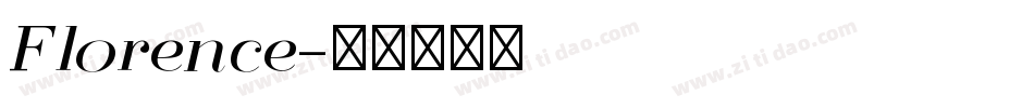 Florence字体转换
