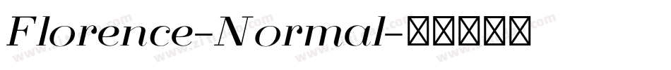 Florence-Normal字体转换
