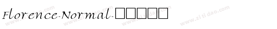 Florence-Normal字体转换