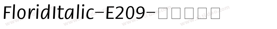 FloridItalic-E209字体转换