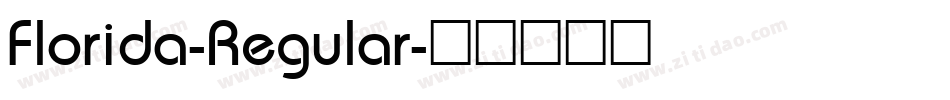 Florida-Regular字体转换