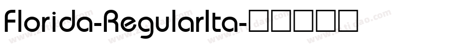 Florida-RegularIta字体转换