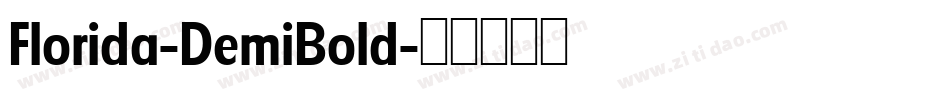 Florida-DemiBold字体转换
